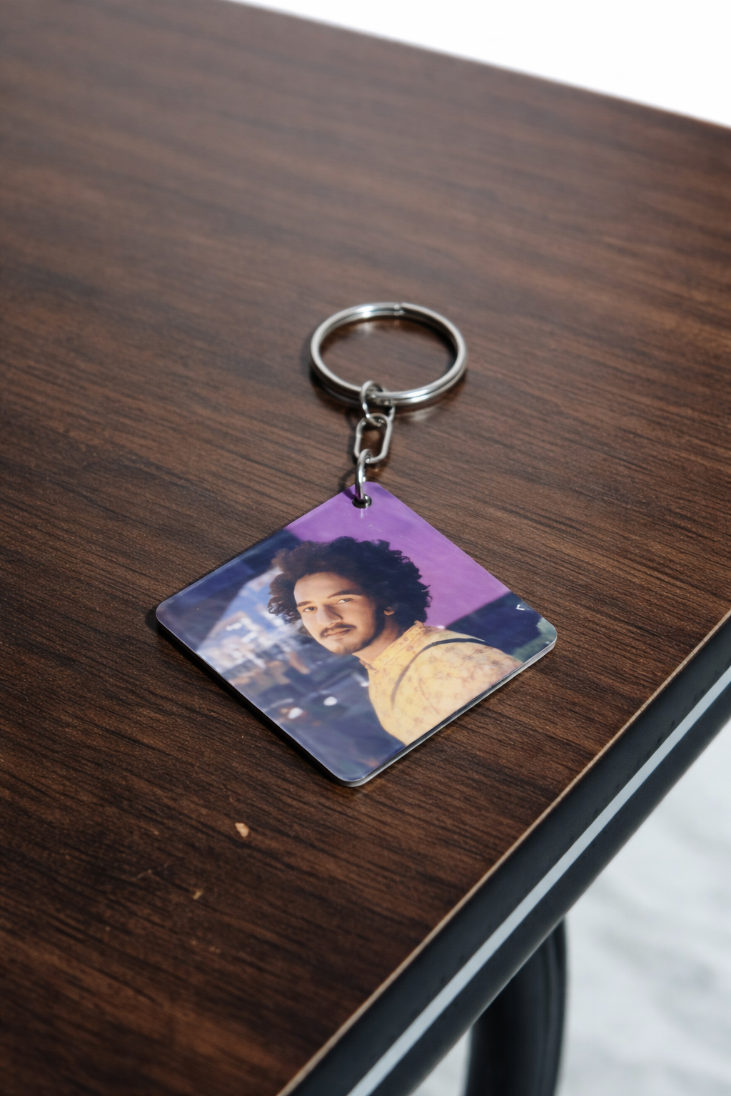 Personalized Double-Side MDF Photo Keychain – Premium Quality