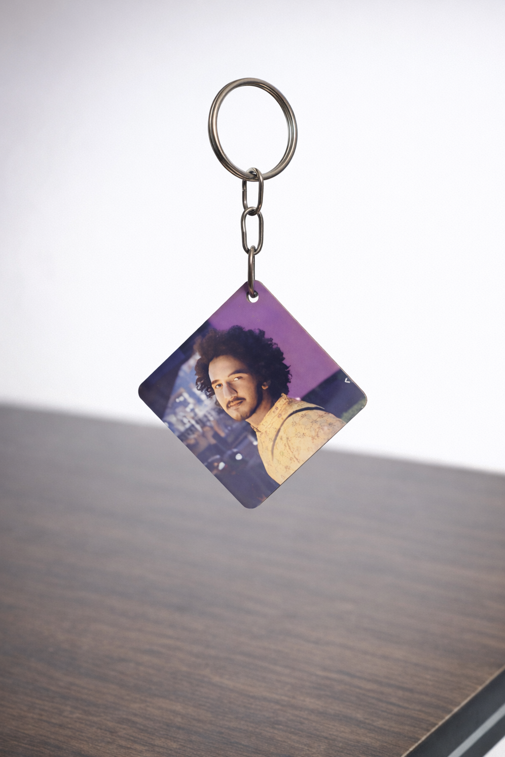 Personalized Double-Side MDF Photo Keychain – Premium Quality